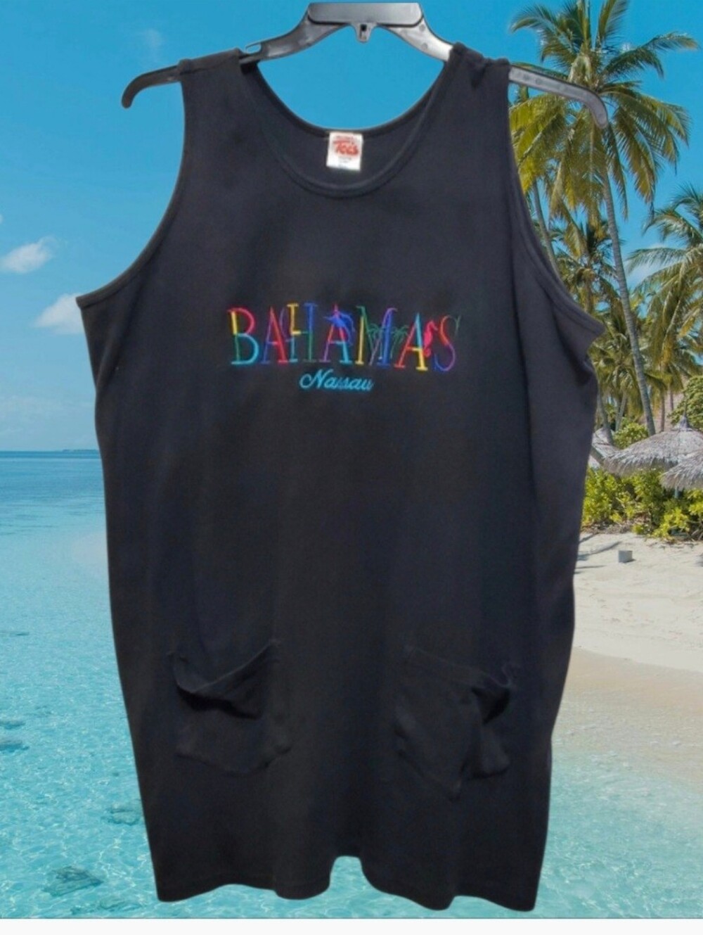 Nassau BAHAMAS Cover-up Embroidered size XXXL